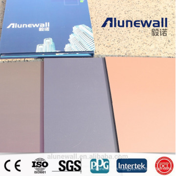 Alunewall 2M Width B1 Grade fireproof aluminum composite panel/ double sides color ACP sheets